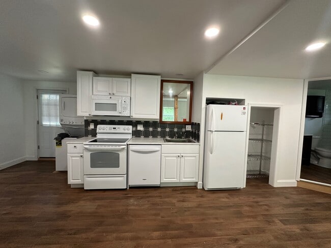 Kitchen - showing private entrance - 108 Franklin St