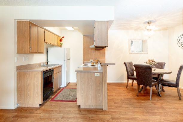 Dining Room and Kitchen View - Ranchwood Apartments