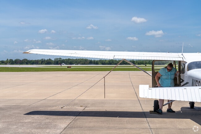 Briarcrest locals enjoy watching pilots prepare for flights at Easterwood Airport.