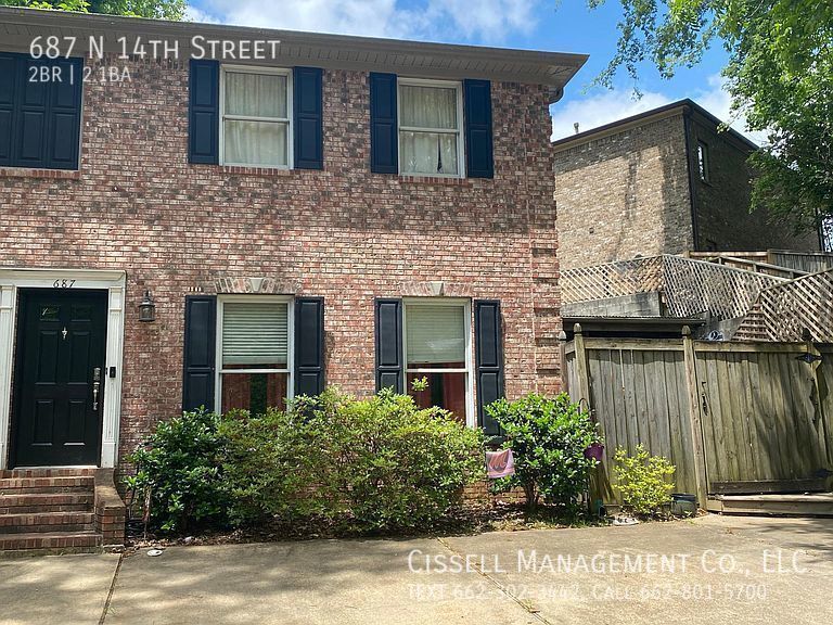 687 N 14th St, Oxford, MS 38655 House Rental in Oxford, MS