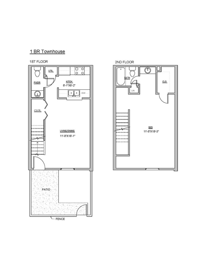 Primary Photo - 1 Bedroom, 1.5 Bath Townhouse