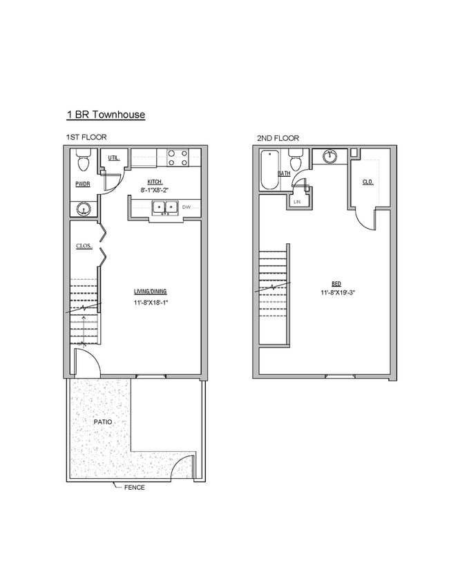 Building Photo - 1 Bedroom, 1.5 Bath Townhouse