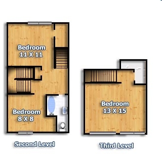 3HAB/1BA - Jane Townhouses
