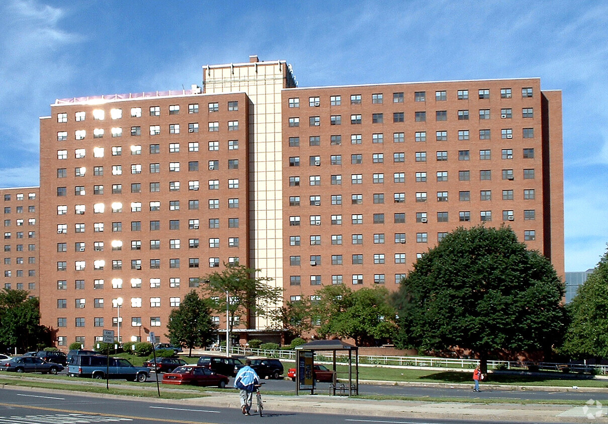 View from the southwest - Lick Towers