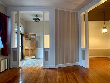 Enter into high ceilings and hardwood floors - 167 Coggeshall Ave