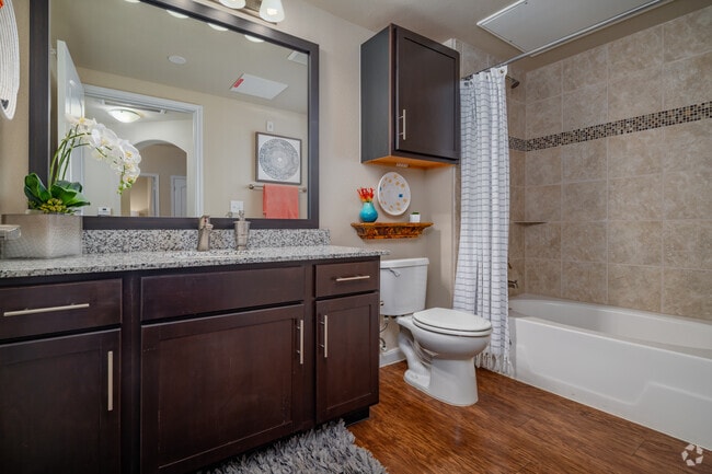 2BR, 2BA, 1053SF - Bathroom 1 - Platinum Shavano Oaks