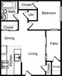 1 Bedroom One Bathroom