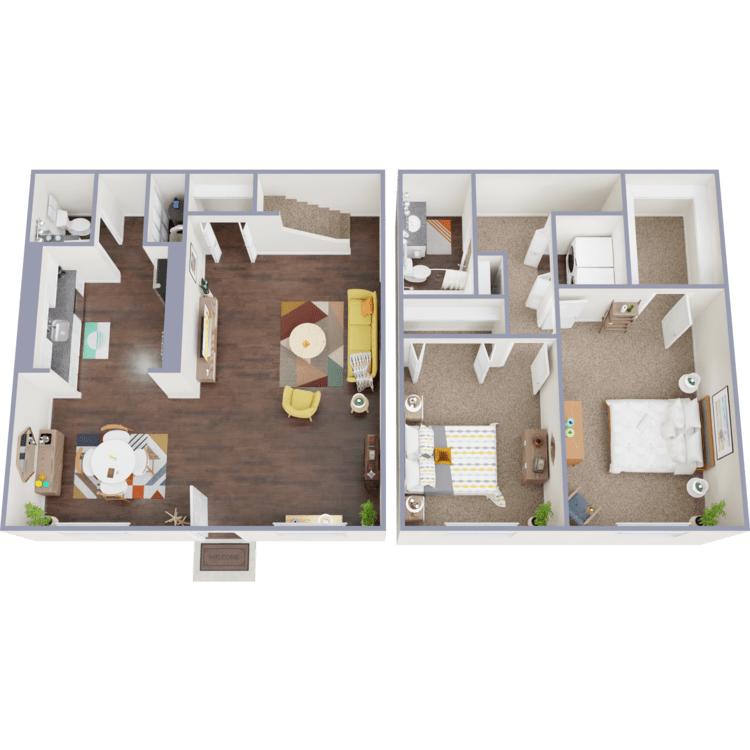 Westchester Townhomes – 2 Bed 1.5 Bath