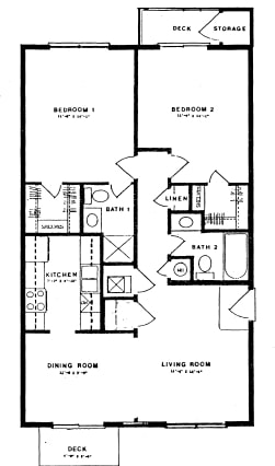 2BR/2BA - Deer Creek Apartments