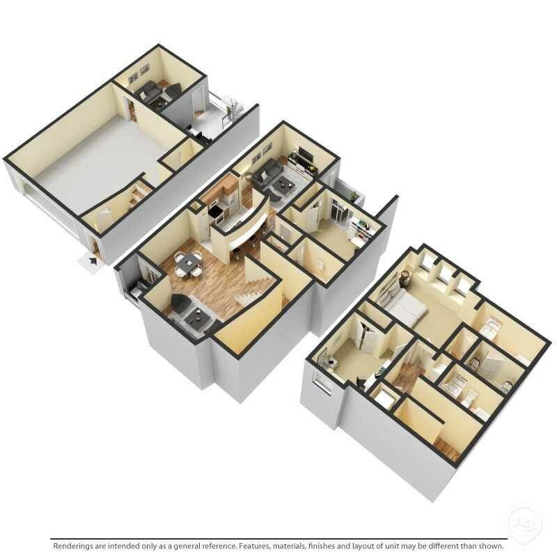 3-D Floor Plan - 224 S Westfall Ave