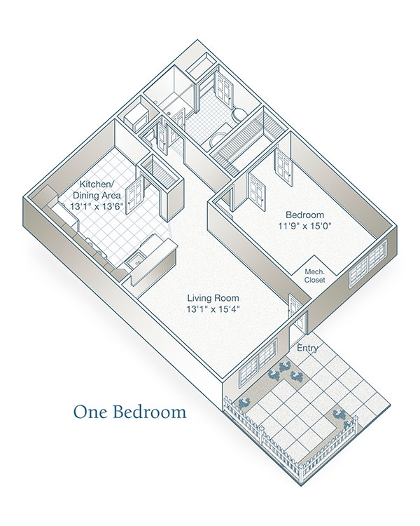 1BR/1BA - Boulder Ridge