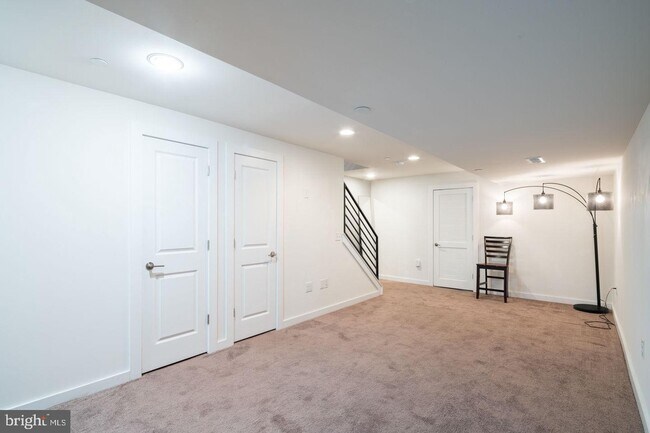 finished basement with plenty of storage space and 1/2 bath - 1637 N Randolph St
