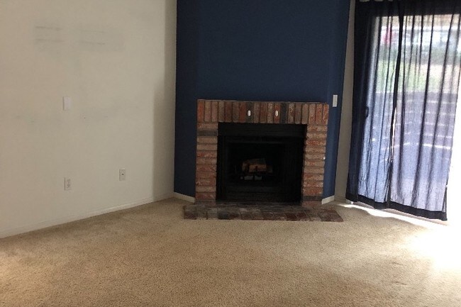 Chimenea en la sala de estar - 1730 S El Camino Real