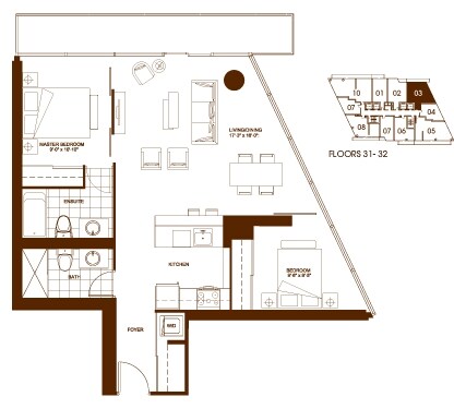 2HAB/2BA - Burano Condominiums