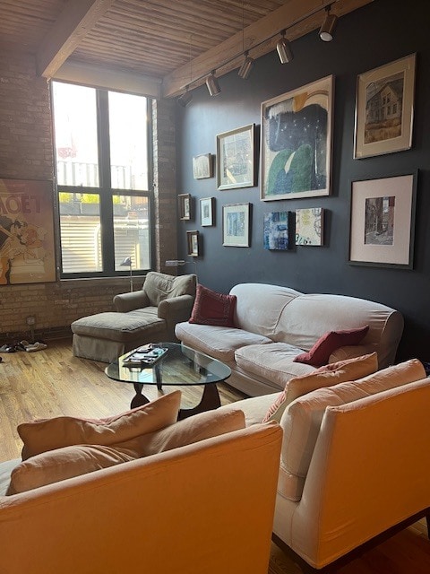 Living Room with gas Fireplace - 1140 W Cornelia Ave