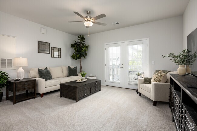 1 dormitorio, 1 baño, 815 pies cuadrados - Sala de estar - The Grand at Union Cross