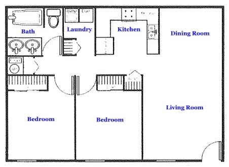 2BR/1BA - Washburn Place Apartments