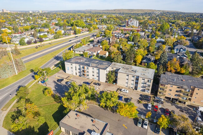 Aerial Photo - Delburn House Apartments