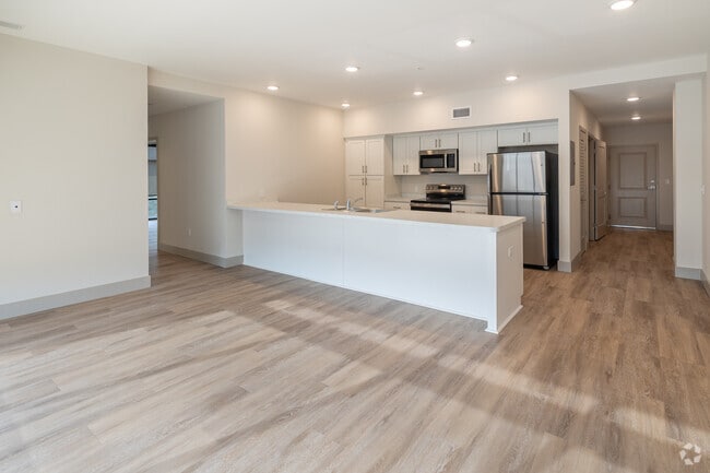 2BR, 2BA-1,038SF - 2B-Kitchen/Living Room - Interra Apartments