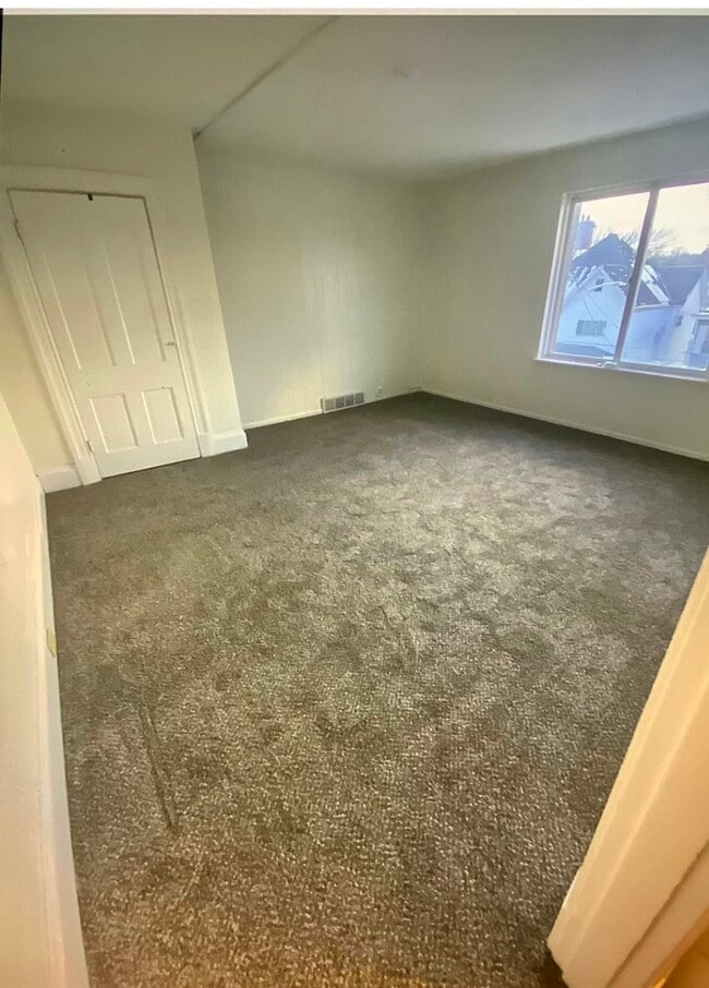 New carpet in the large living room - 415 Harrison Ave
