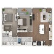 Two Bedroom, Two Bathroom (C10)