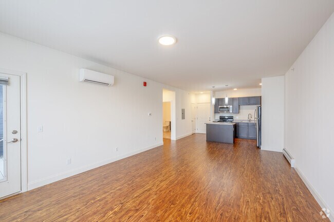 1 habitación, 1 baño - 850 pies cuadrados - Sala de estar - Mansfield Apartments