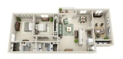 Village at Mayfield – 2bd/2ba - LG - Den