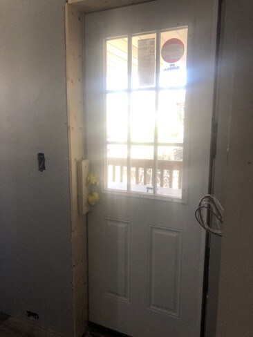 Side door to deck/new front door and storm dr - 254 Academy Ave