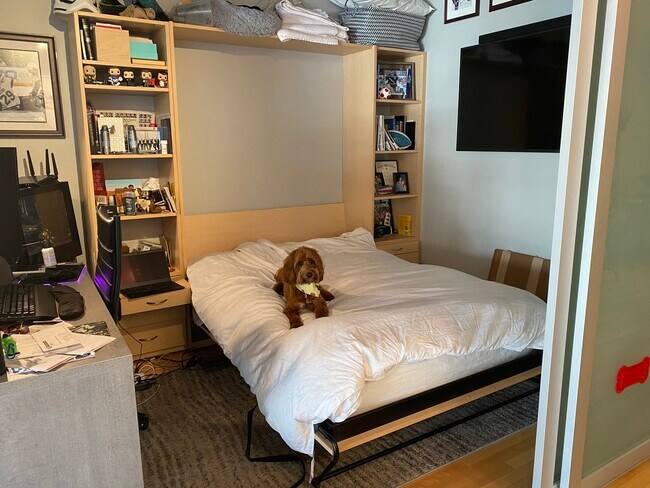 Bedroom/Office - Murphy Bed Open - 1410 NW Kearney