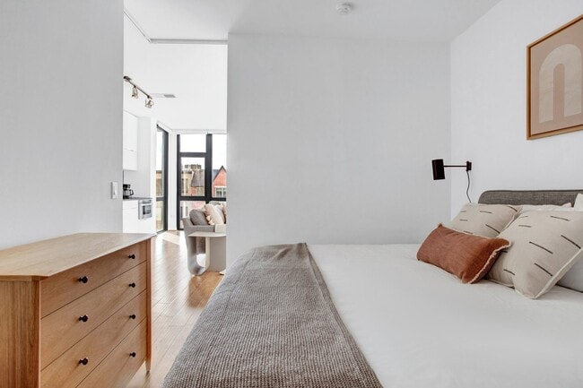 Studio living area (staged) - The Shay Apartments