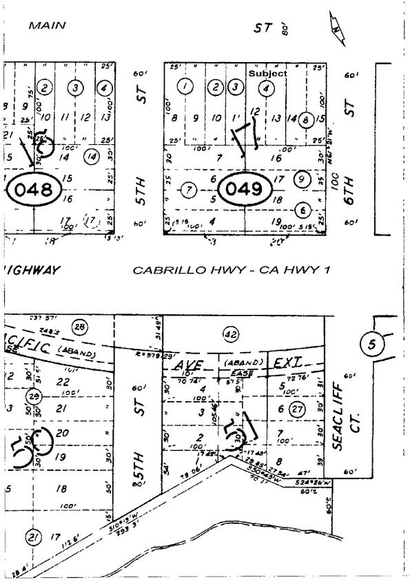 Enlarged Plat Map - 1341 Main St