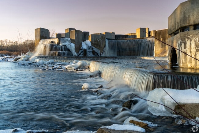 The iconic Stepping Stone Falls in Flint is a tremendous local relaxing destination.