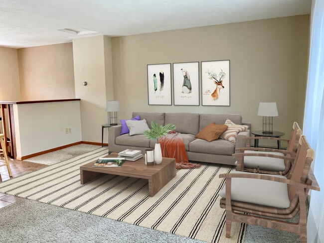 Living Room (virtual staging) - 501 Teller St