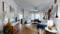 Located in Austin, TX, this single-story residence offers three bedrooms, two bathrooms, and a thoughtfully organized layout across a comfortable footprint. Wood-look flooring runs consistently throughout the home, lending warmth and visual continuity from room to room.

The open living area is highlighted by crown molding, a ceiling fan, and large sliding glass doors that flood the space with natural light and provide access to an outdoor balcony with tree-lined views. The adjoining dining area features crown molding and a pendant light fixture, creating a defined yet connected space for entertaining.

The galley-style kitchen is outfitted with granite countertops, white cabinetry, stainless steel appliances, and a tile backsplash, offering an efficient and functional cooking environment. A dedicated laundry room accommodates a full-size washer and dryer.

The three bedrooms feature neutral tones with cool-gray accent walls and ceiling fans. The primary bedroom is generously sized, while the additional bedrooms offer comfortable accommodations. Two closets provide ample storage throughout. The two bathrooms are finished with white vanity cabinetry, granite countertops, and well-lit mirrors. A connecting hallway ties the private quarters together seamlessly, completing this well-appointed Austin home.