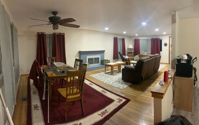 Open living room kitchen floor plan - 79 Pleasant St