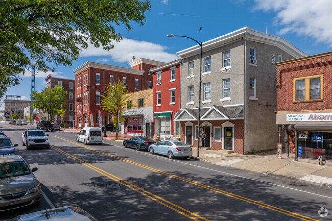Main Street in Norristown has many locally owned businesses like retail, law, and restaurants.