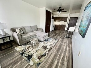 1 BD Model Unit LR/Kitchen - Burnham Hill Apartments 1 BD Model Unit LR/Kitchen - Burnham Hill Apartments