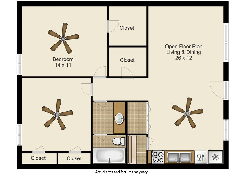 2BR/1BA - Midtown Towers