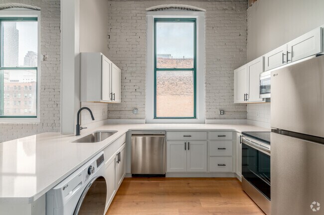 A12 - 1HAB, 1BA - 732SF - Cocina - Shorehaus Lofts