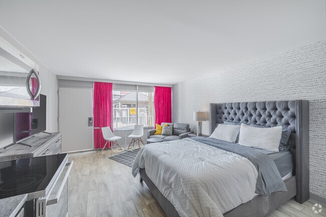 Studio - 364SF - Bedroom - The Edge Apartments