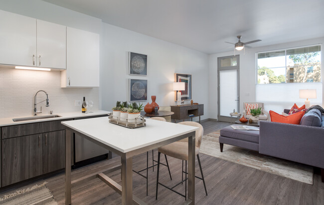 Open concept kitchen and living area - Altitude at Vizcaya