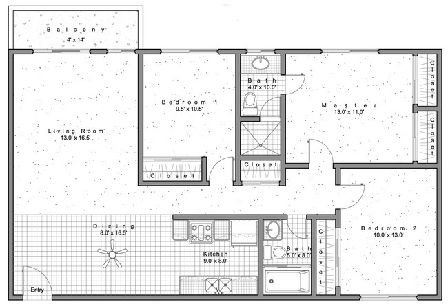 Plano de planta - Valerio Village Apartments