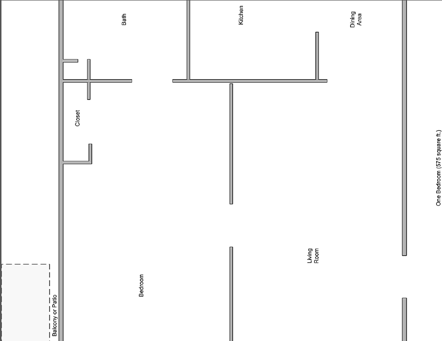 1BR/1BA - Gaslight Square Apartments