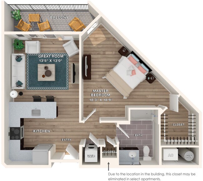 Plano de planta - Liberty Bay Club