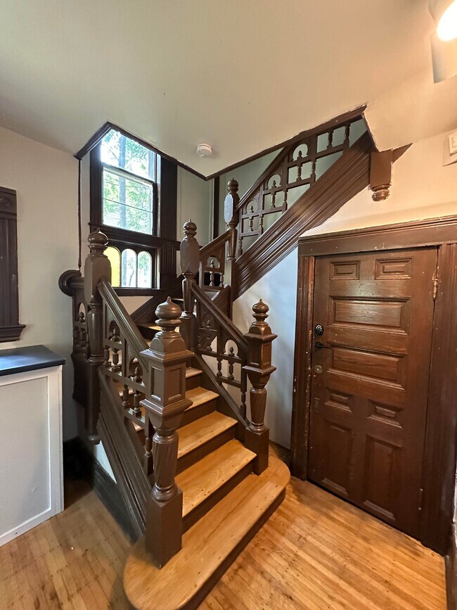 Stairs leading to Unit 2 - 1115 Reaney Ave