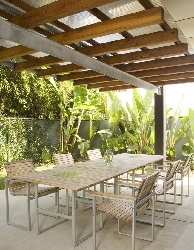 The back yard under the awning - 12915 Greene Ave