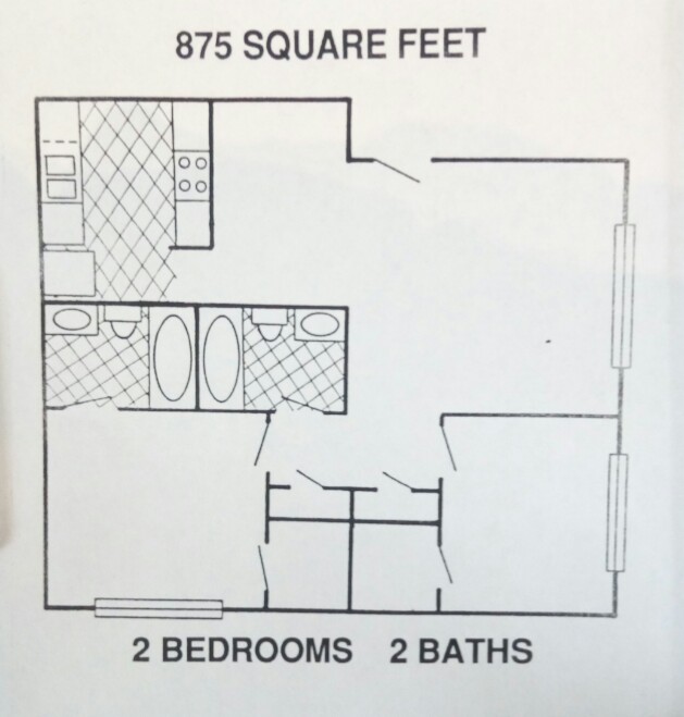 Plano de piso - Bordeaux Apartments