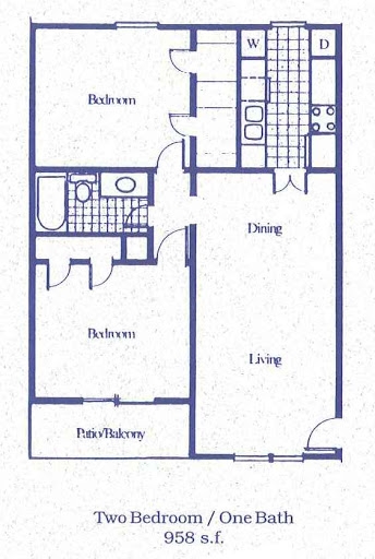 2HAB/1BA - Oak Hill Apartments