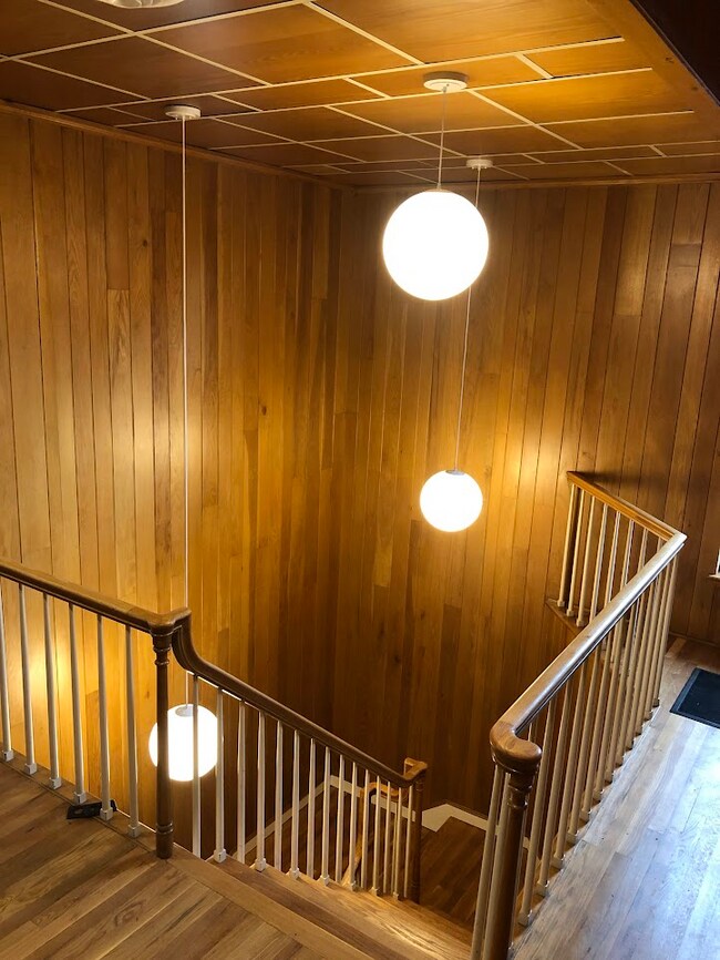 Large open stairwell with landing and abundant light - 227 E High St