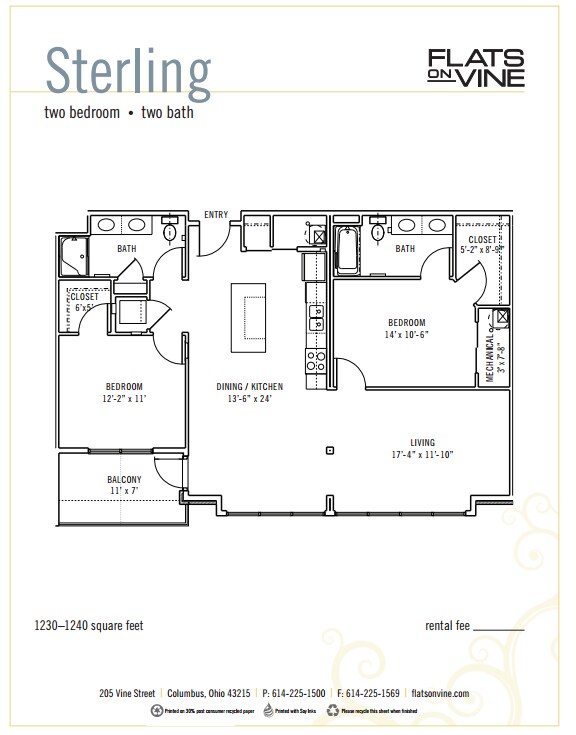 Flats On Vine Apartments Columbus, OH